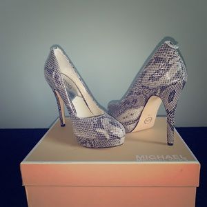 Michael Kors snakeskin shoes